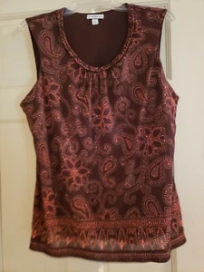 Croft & Barrow ärmellose Nylonschale mit festem braunem Futter, Gr. XL - Bild 1 von 3