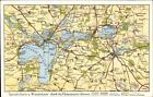 Germany Road Map Grosser Pioner See Eutin Plon c1910 Postcard