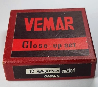 48mm Close-Up Macro +6 #6 Lens Glass Filter 48 mm Vemar Japan Great Quality E-48 - Image 1 of 4