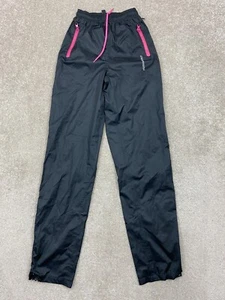 Muddyfox Black Gym Track Bottoms Uk Women's Size 6 W24" L31" - Picture 1 of 18
