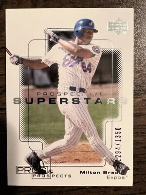 2000 Upper Deck Pros & Prospects Milton Bradley #92 Expos /1350 - Image 1 of 2