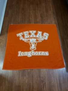 Vintage 1990's University Texas Longhorns UT Biederlack Football Stadium Blanket - Bild 1 von 5