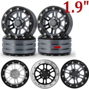 4X Llanta de metal Beadlock de 1,9" para 1/10 RC axial SCX10 TRX4 90046 CC01 D90 - Imagen 1 de 29