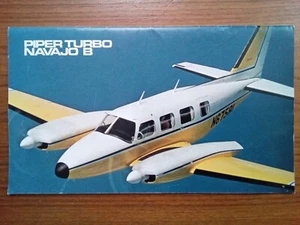 Scarce 1971 ~ Piper Turbo Navajo B ~ Factory Sales Marketing Booklet 22 Pages - Picture 1 of 5