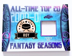 🔥#/12 PATRICK ROY RELIC 2019-20 LEAF IN THE GAME USED ALL TIME FANTASY SEASONS - Picture 1 of 14