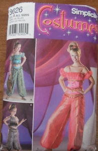 (2000) Simplicity 3686 Sewing Pattern Costume Genie Trousers Top Cut age 2-4yrs  - Picture 1 of 9