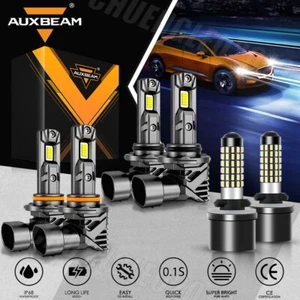 For Cadillac Escalade 2002-2004 AUXBEAM Canbus LED Headlight High Low Fog Lights - Foto 1 di 12