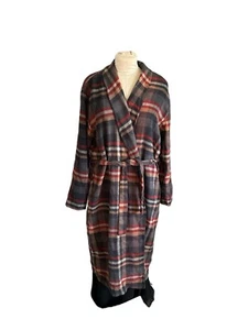 Nordstrom Men’s Plaid Robe Size Medium/Large  - Picture 1 of 6
