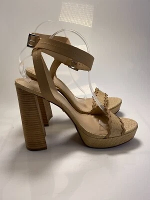 Sandália Salto Feminino Pelle Moda Gianna Natural Strap Tamanho 11 - Imagem 1 de 4