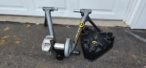 2005 CycleOps Folding Resistance Indoor Cycling Bike Trainer +Rise bicycle Block - Picture 1 of 12