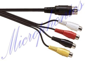 5 PIN DIN PLUG TO 4X PHONO SOCKET ADAPTOR - 0.2 METRES - Picture 1 of 1