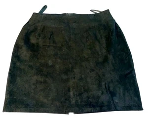Falda Clean Lines Levad Fashions gamuza cuero talla 5/6 Y2K - Imagen 1 de 5