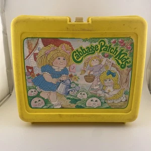 Porta pranzo in plastica per bambini con toppa cavolo 1983 con thermos - Foto 1 di 6
