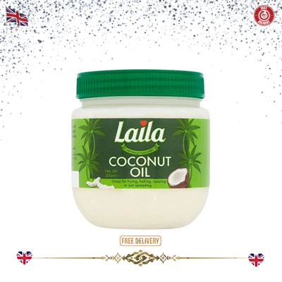 LAILA Coconut Oil 500ml | Cooking, Skincare, Haircare, Moisturiser | Natural UK