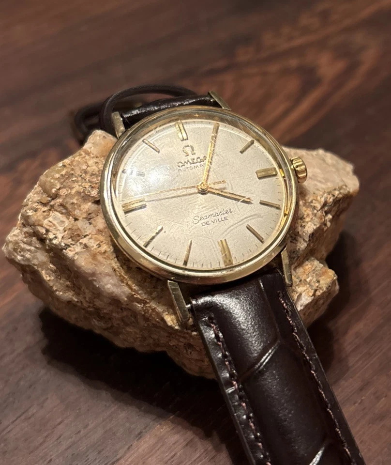 👑 OMEGA SEAMASTER DeVILLE AUTOMATIC MAN’S WATCH Keeping good time. New leather - Image 1 of 3