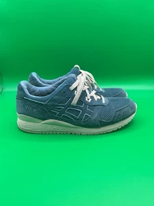 Asics Herren Hellindigo Rauchgrau GEL-Lyte III OG Wildleder Sneaker Schuhe Größe 9 - Bild 1 von 9