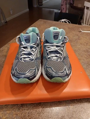 Brooks Ghost 5 Women's Running Shoes 1201131D944 Gray/Blue Shoes Size 10.5 Wide - Image 1 of 4
