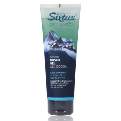 Sixtus Sport 2-in1 Dusch Gel mit ätherischen Ölen wirkt desoderierend 250ml