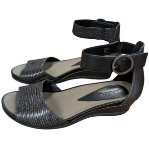 Earth Shoes Hera Knöchelriemen Leder Keilsandale Größe 7 - Bild 1 von 13
