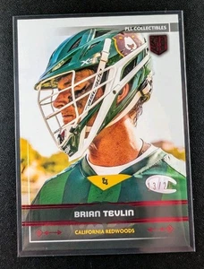 Brian Tevlin 2025 Premier Lacrosse League Fieldside PLL #45 Red Foil #13 /25 - Picture 1 of 2