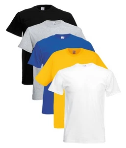 Paquete de 5 camisetas Fruit Of The Loom 61082 originales cuello redondo para hombre otros colores - Imagen 1 de 14