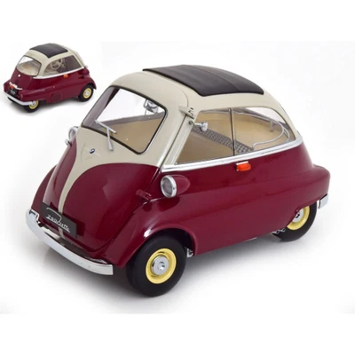 BMW 250 ISETTA 1959 DARK RED/LIGHT GREY 1:12 1:12 Kk Scale Auto Stradali Modelli - Immagine 1 di 3
