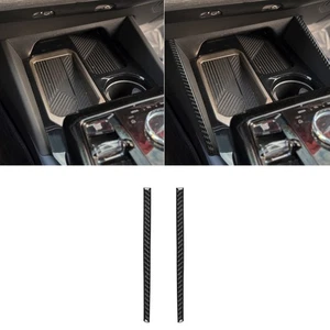 Real Carbon Fiber Console Storage Box Side Trim For BMW 5 Series i5 G60 G68 24+ - Foto 1 di 6