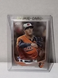 2013 TOPPS CHROME RC MANNY MACHADO ROOKIE CARD #12 SILVER CHROME VGC  - Picture 1 of 9