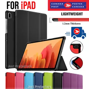 For iPad 10th 9th 8th 7th 6th 5th Gen Air 1 3 4th Smart Leather Stand Case Cover - Picture 1 of 17