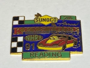 Vintage NHRA Drag Race Pin 7th Annual Sunoco Keystone Nationals Reading PA 1991 - Picture 1 of 2