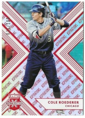 Cole Roederer 2018 Elite Extra Edition Aspirations Orange Rookie #76 /100 Cubs  - Image 1 of 2
