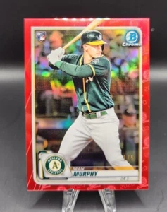 Sean Murphy 2020 Bowman Chrome Red Refractor RC Rookie #/5 Braves - Bild 1 von 2