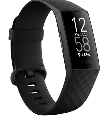 BRANDED Fitbit Charge 4 Fitness Aktivität Tracker GPS Herzfrequenz Palisander S/L Armband