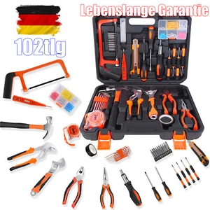 102 Stück Handwerkzeug Kit Set Haushalt Tägliche Wartung Auto Reparatur Werkzeug - Bild 1 von 11
