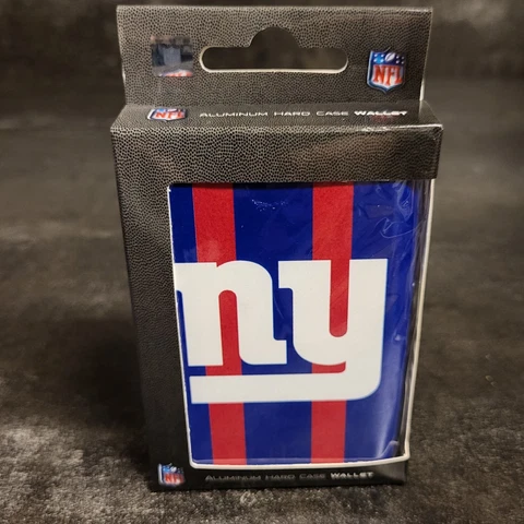 New York Giants RDIF Aluminum Hard Case Wallet Credit Card Money Holder NFL NEW Cover