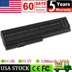6 Cell Battery for IBM Lenovo ThinkPad X200 X200S X201 X201i FRU 42T4536 42T4650 - Picture 1 of 16