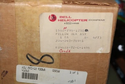 NOS Bell 直升机 UH-1 204 枕块轴承 assy 204-040-769-1 — 第 1/4 张图片