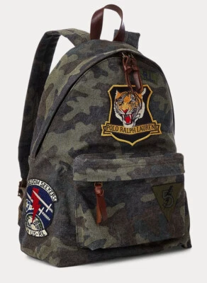Polo Ralph Lauren Men's Patch Camo Canvas Backpack - Image 1 of 4