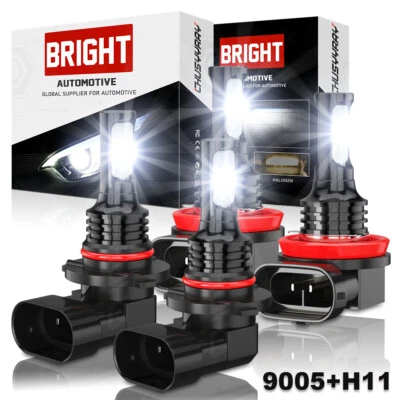 Kit de 4 bombillas antiniebla para Acura MDX 9145 DRL H11 2008 2009 2010 2011-2013 Foto 1 de 4