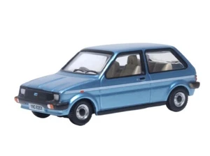 Oxford Diecast 76MET002 OO Gauge Austin Mini Metro Denim Blue Metallic