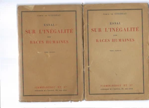 A Gobineau - essai sur l'inégalité des races humaines 2 volumes - Picture 1 of 1