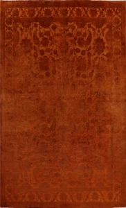 Carved Vegetable Dye Handwoven Chobi Peshawar Pakistani Rug Living Room 9x12 ft - Picture 1 of 19