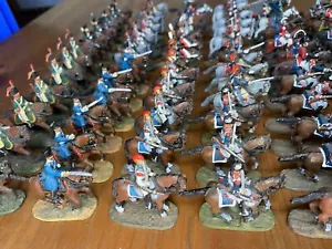 Gran Lote De Figuras De Caballeros Y Caballos De Plomo - Imagen 1 de 12