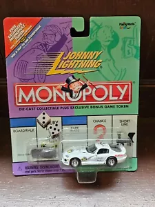 2001 Johnny Lightning Monopoly Diecast Car Dodge Viper With Bonus Game Token NEW - Picture 1 of 2