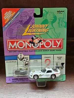 2001 Johnny Lightning Monopoly Diecast Car Dodge Viper With Bonus Game Token NEW - Image 1 of 2