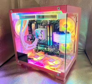 Gaming PC Pink Desktop - The Best for Girls 🦄 ❤️ New Computer 100% Ready - Picture 1 of 18