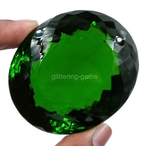 Natural 500 Ct Green Moldavite Oval Cut IGL Certified Loose Gemstone 26NP - Picture 1 of 10