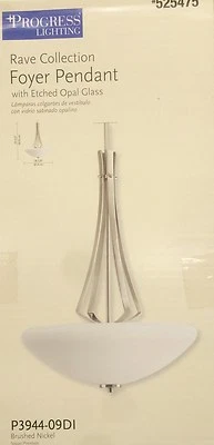 PROGRESS LIGHTING RAVE Contemporary Pendant Light - Brushed Nickel - NEW - Image 1 of 3