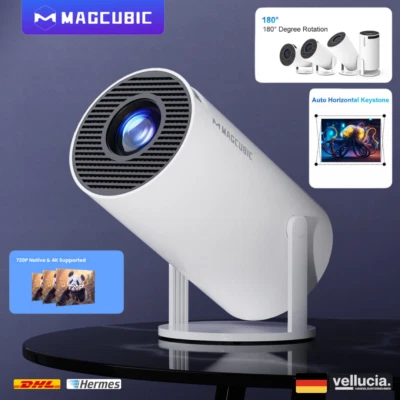 Magcubic HY300 Pro⚡Beamer Projektor Android 11 WiFi6 BT5.0 260ANSI 720p Heimkino - Bild 1 von 4