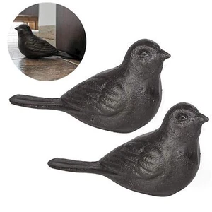Door Stopper for Floor Decorative Cute Bird Heavy Duty Cast Iron Door stop Fa... - Picture 1 of 7